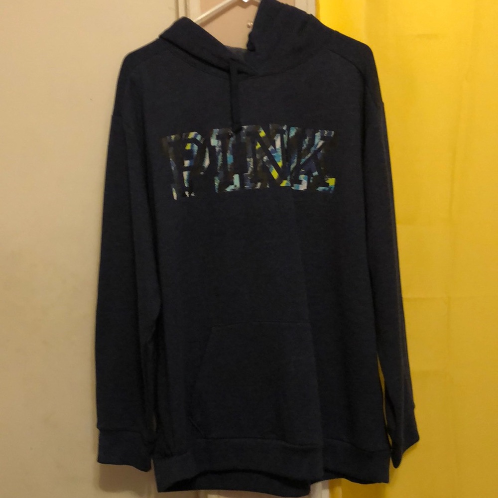 Denim blue VS Pink hoodie